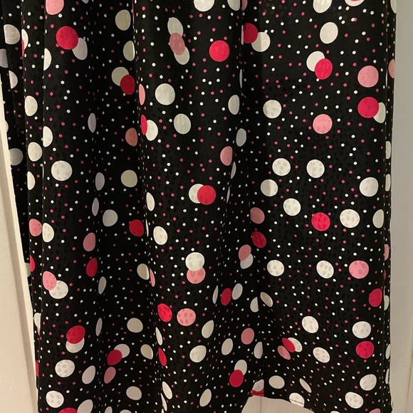 Karl Lagerfeld hi-low wrap Polk-a-dot dress-size8 like new - Picture 9 of 13